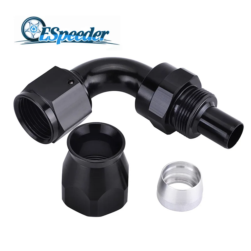 ESPEEDER AN10 Swivel Seal Hose End Elbow Reusable PTFE Fitting Swivel