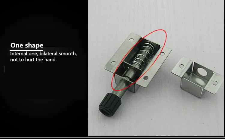 С толстой нержавеющей стали автоматический Болт замок противоугонные двери пружинный Штифт Болт двери шкафа Пряжка дверной болт