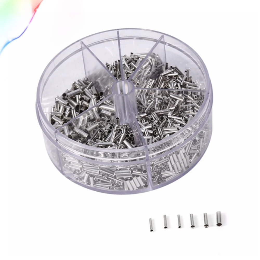 

1900pcs tubular bare terminal assembly EN wiring terminal set cold press terminal