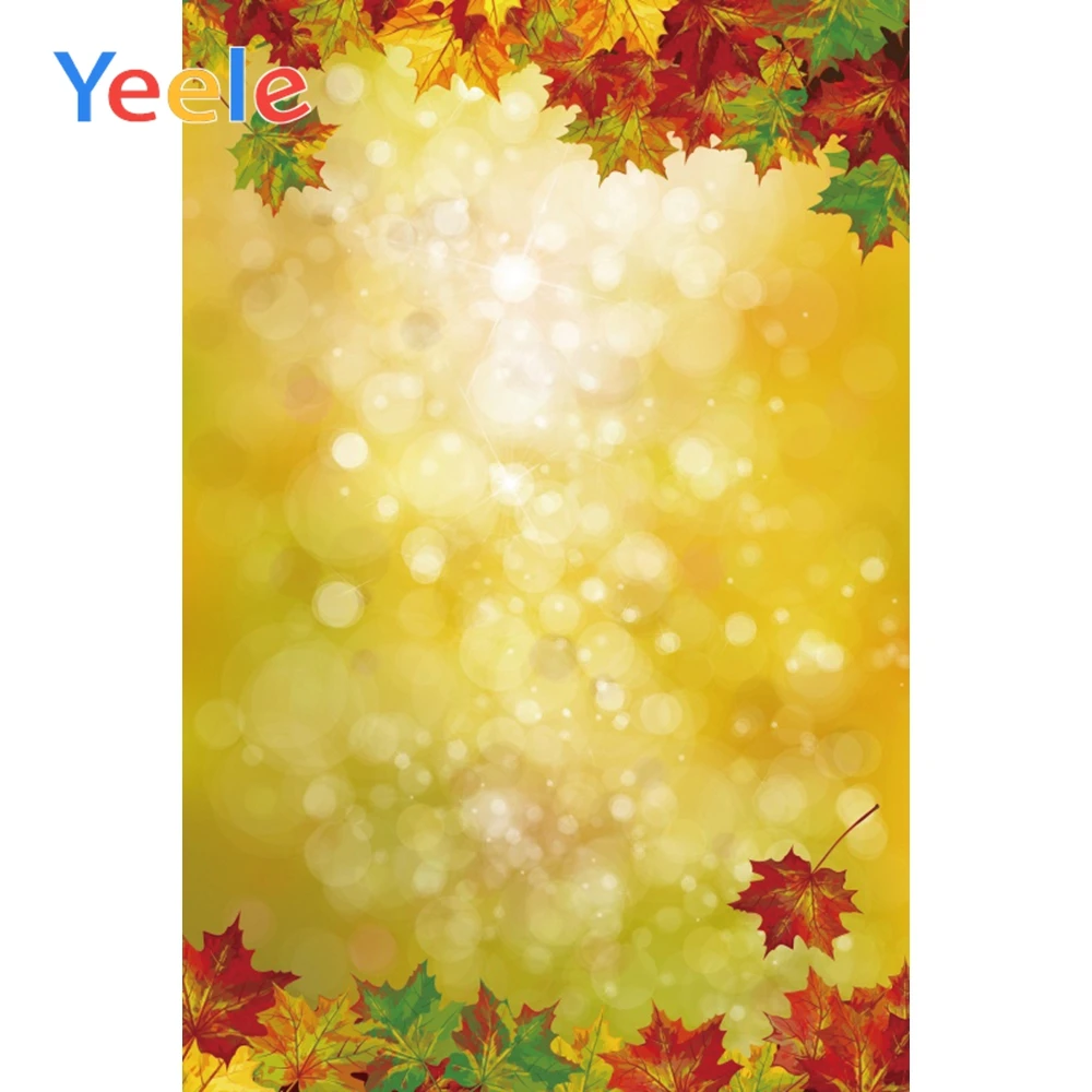 

Yeele Maple leaves Light Bokeh Wall Scene Baby Portrait Photographic Background Landscapes Photography Backdrop For Photo Studio