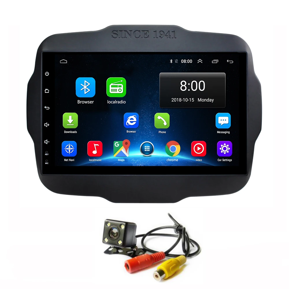 

Android 8.1 Car Radio GPS Navi for Jeep Renegade Stereo Head Unit Wifi Multimeida Player Touch Screen Bluetooth Video