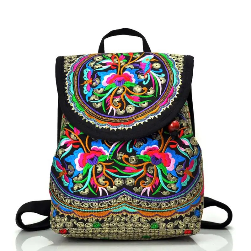 National trend canvas embroidery Ethnic backpack women handmade flower Embroidered Bag Travel schoolbag backpacks mochila цена National trend canvas embroidery Ethnic backpack women handmade flower Embroidered Bag Travel schoolbag backpacks mochila цены онлайн