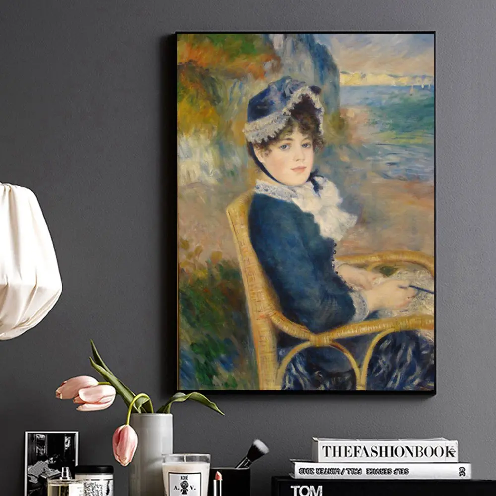 Art Print Picture Auguste Renoir Canvas Painting Reproduction "by The