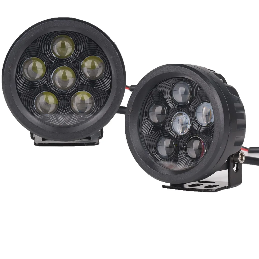 10X 4" 18W CREE LED Spot Work Light Bar Fog Driving Front Cube Pods Lamp 4D Lens