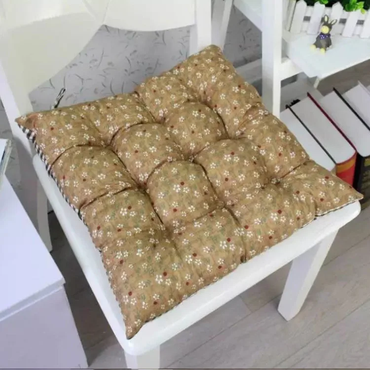 Хлопковые квадратные паровые булочки Подушка красное деревянное кресло подушка idyllic стул для татами Подушка цена от производителя