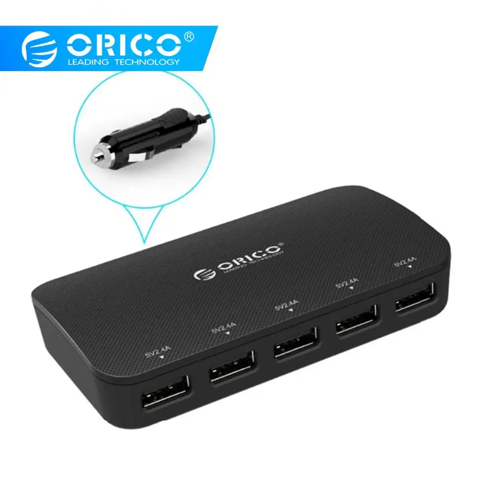 ORICO USB سيارة الهاتف شاحن ولاعة 5 USB ميناء 30 W شاحن سيارة للهاتف المحمول محول ل فون سامسونج LG