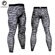 CANGHPGIN человек работает колготки Спортивные леггинсы брюки для бега Для мужчин тренажерный зал Фитнес спортивная одежда камуфляжные штаны быстросохнущая ММА Сжатия Брюки
