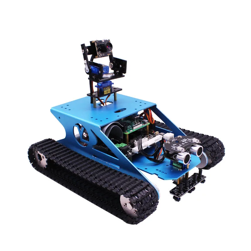 US $141.17 Yahboom Smart Car G1 Smart Tank Robot Kit Rc Car With Wifi Camera For Raspberry Pi 4b3b