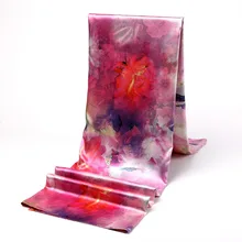 170x75 см Двусторонняя шелковая ткань с принтом Красочный цветочный узор платье Танцевальный костюм ткань HF05