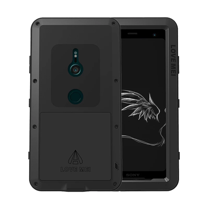 Роскошный защитный ударопрочный чехол на 360 градусов для Sony Xperia XZ3 XZ2 Compact XA2 XA1 XZ1 X XZ