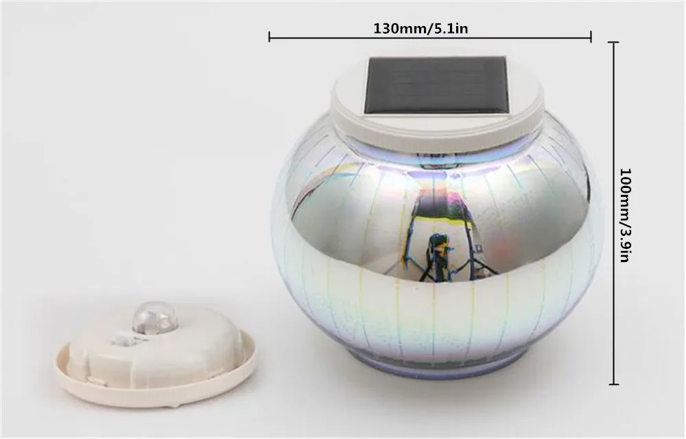 Горячая солнечная Buitenlamp праздничный светильник 3D иллюзия светодиодный