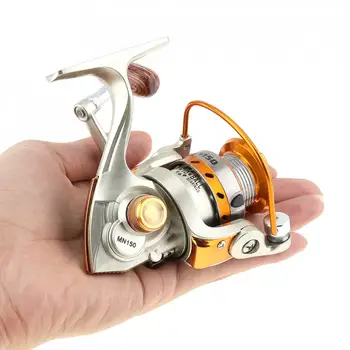 

Mini Palm Size 5.2:1 Fishing Reel Long Cast Metal Coil Poket Small Spinning Fishing Wheel for Boat Raft Ice Fishing Rod