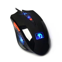 Профессиональная Проводная игровая мышь 6 Bottons 2000 dpi светодиодный геймер Мыши для ПК компьютер настольный ноутбук