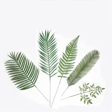 1 шт монстера пальмовое дерево листья украшение дома пластиковый лист для дома садовые аксессуары фотография декоративные листья