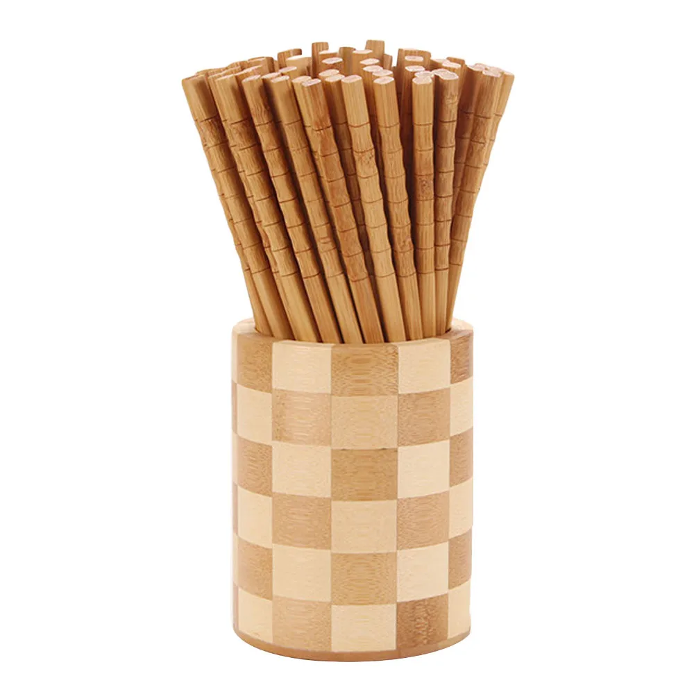

Behokic 10Pairs Natural Eco-friendly Bamboo Chopsticks Smooth Surface Non-Slip Sushi Sticks Chopsticks Home Kitchen Tableware