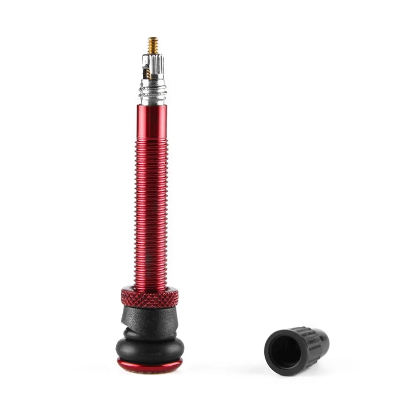 

ROCES Bicycle Tubeless Presta Valve Stem 58mm Aluminum Alloy No Tubes Bike French Valve Adapter Bicycle Valve Core Cap