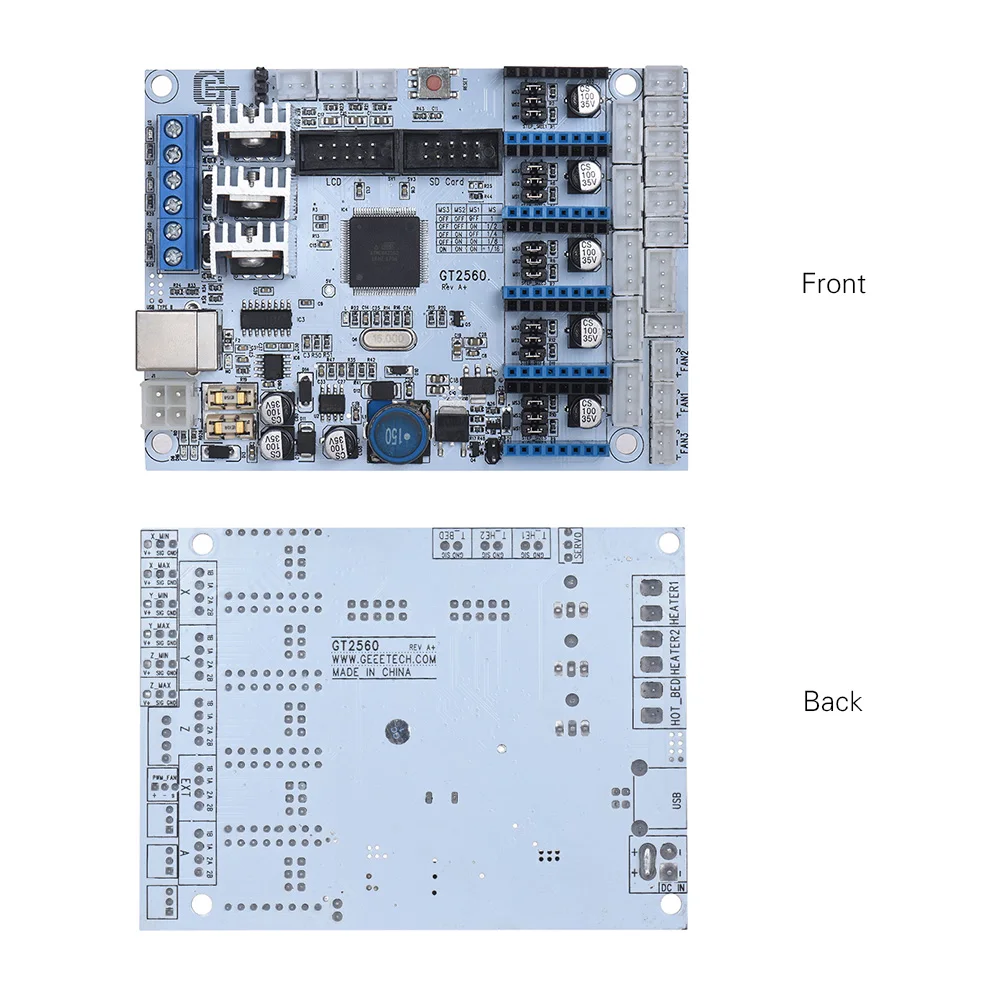 Детали для 3d принтера GT2560, панель контроллера 3d принтера, заменитель Мега 2560+ Ultimaker/Ramps 1,4, комплект для Geeetech