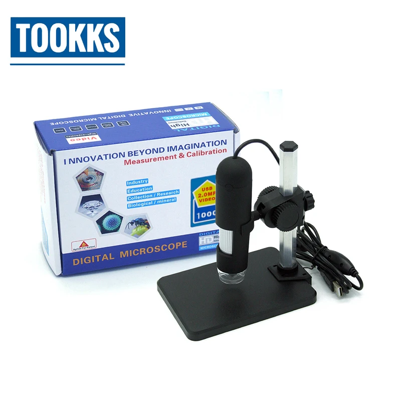 GAOSUO1003 + 1000X USB цифровой микроскоп алюминиевый сплав держатель Лупа BGA Reballing ремонт