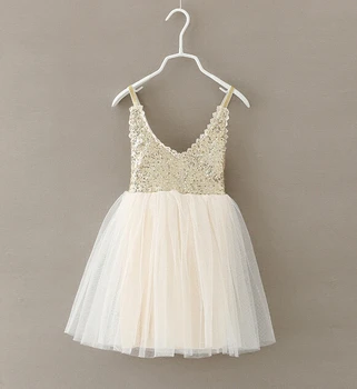 

Wholesale Baby girls dress kids children Girls kids mesh solid sequined dress princess girl dresses 0714 sylvia 520138919330