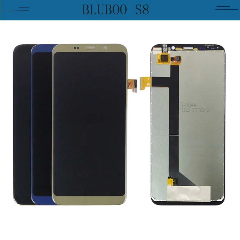 

For BluBoo S8 LCD Display+ Touch Screen Digitizer Assembly Replacement