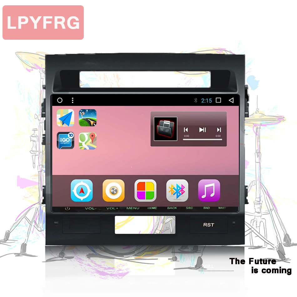 Top 2din Android 9.0 Octa Core GPS player For Land Cruiser LC200 2008- 2015 Wifi Bluetooth GPS Radio SWC 4G/3G ( No DVD) Head Unit 1 Top 2din Android 9.0 Octa Core GPS player For Land Cruiser LC200 2008- 2015 Wifi Bluetooth GPS Radio SWC 4G/3G ( No DVD) Head Unit 1