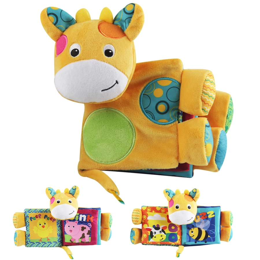 

Baby Animal Cloth Book New Infant Kid Intelligence Development Toy Forest Sky Educational Bed recognize Books Gift DS19