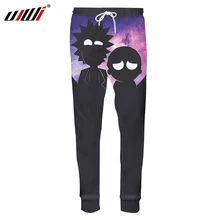 UJWI, Galaxy Space, спортивные штаны, мужские,, Забавный принт, Рик и Морти, 3d, штаны для бега, мужские, повседневные, с высокой талией, длинные штаны