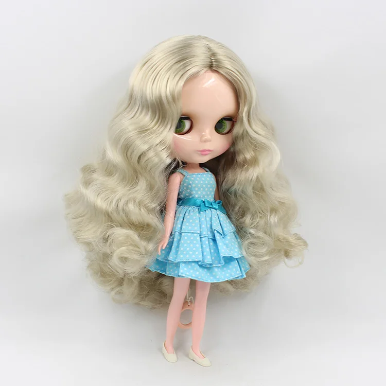 Ледяная фабрика Blyth Обнаженная кукла Blyth Серия № BL8800 серебристо-серые волосы без челки телесный цвет кожи