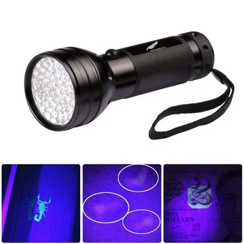 

High Quality 51 LED UV Flashlight Torch Light Ultraviolet Light UV Lamp AAA Battery Checking Lamp