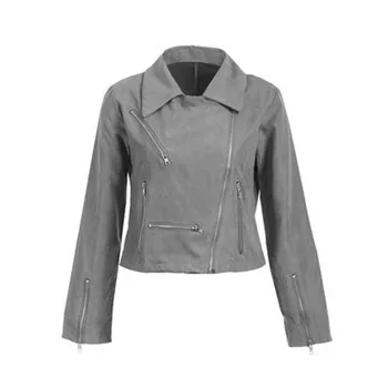 

Fashion Women's Thin Jacket Coats Zip Up Biker Ladies Womens Casual Flight Top Coat Outwear Thin Coats New Hot Selling New 2019