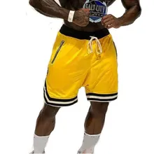 Дышащие спортивные шорты на молнии с карманами, мужские повседневные шорты, модные сетчатые шорты с принтом животных, летняя одежда для фитнеса, Азиатский размер 3