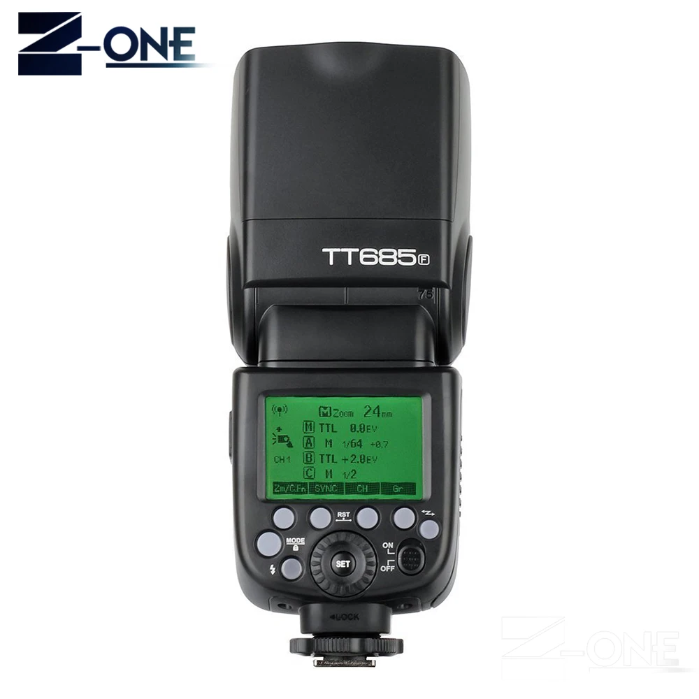 Godox TT685F ttl 2,4G GN60 с высоким уровнем Скорость синхронизации 1/8000 S вспышка Скорость lite свет+ Godox Xpro-F Беспроводной с триггерным управлением для ЖК-дисплея с подсветкой Fujifilm