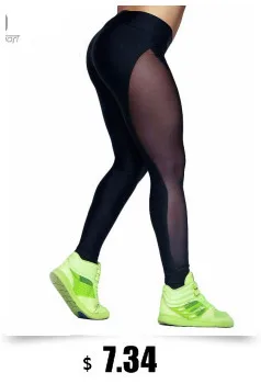 Новый Фитнес Леггинсы для женщин для Для женщин Сплошной Леггинсы для женщин сетки Сращивание Узкие брюки упругие тренировки модные штаны