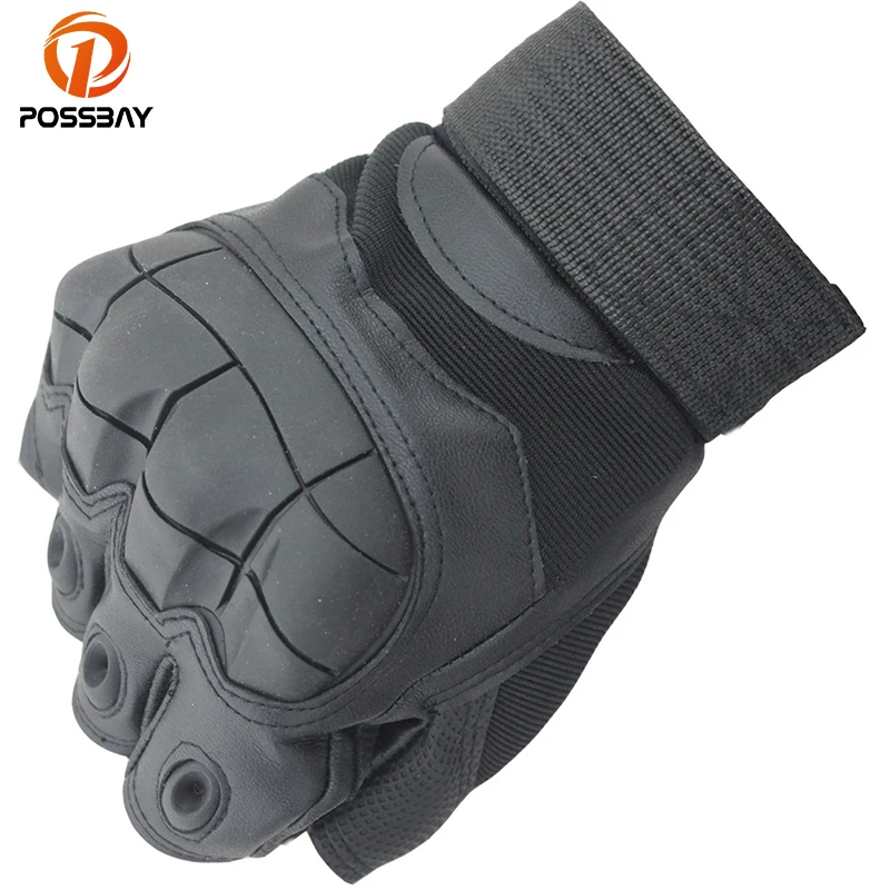 POSSBAY Motorcycle Half Finger Gloves Sport Outdoor Cycling Gloves Motorcycle Moto Gloves for Harley Honda Yamaha