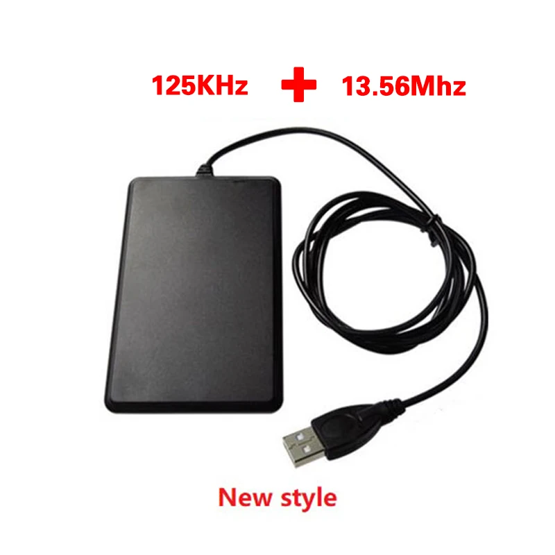 Universal Double frequency RFID card reader ID IC 125Khz 13.56Mhz USB Reader auto recognition for Android Win Linux