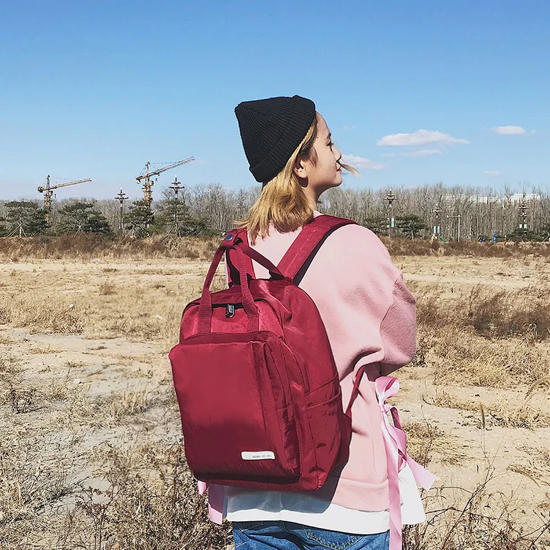 

2019 New Simple Canvas Backpack Fashion Female Backpack For Teen Girls Casual Travel School Bags Big Capacity Laptop Backpack