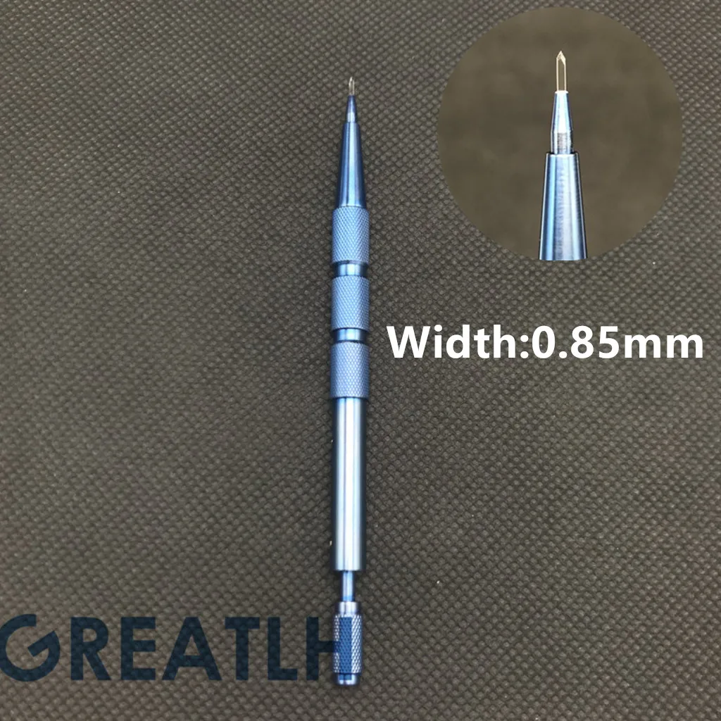 

0.85mm 60 degree Sapphire Hair Transplant Knife hair follicle planting pen