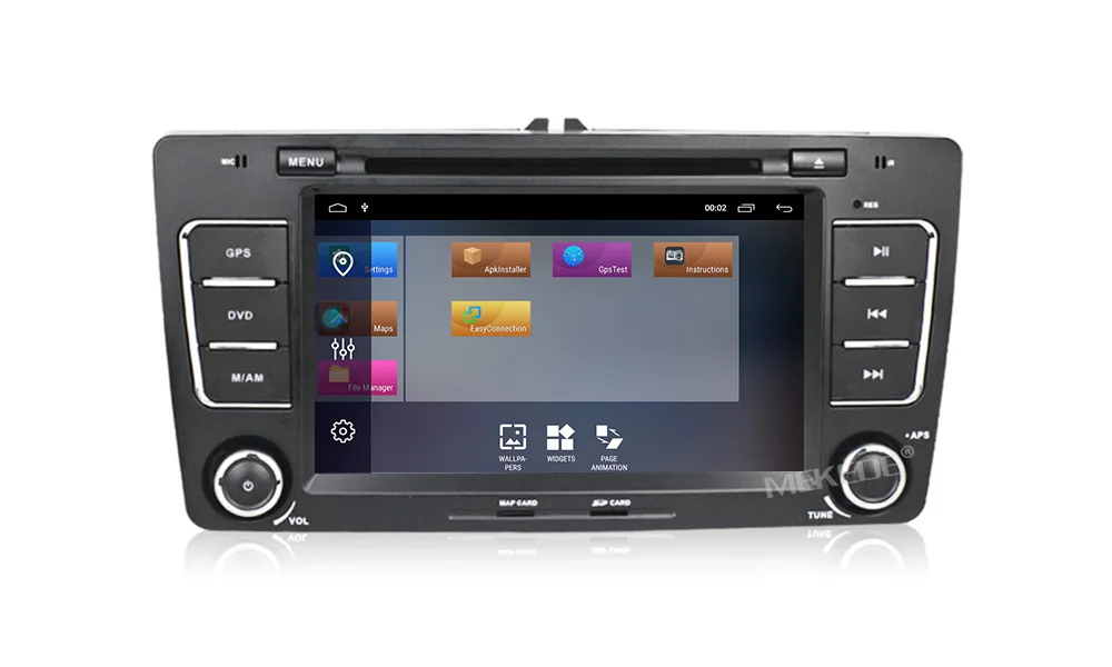 Top Mekede 2 Din android 9.1 Car DVD GPS For Skoda Octavia 2012 2013 A 5 A5 Yeti Fabia Stereo Radio Navigation wifi bluetooth FM 18