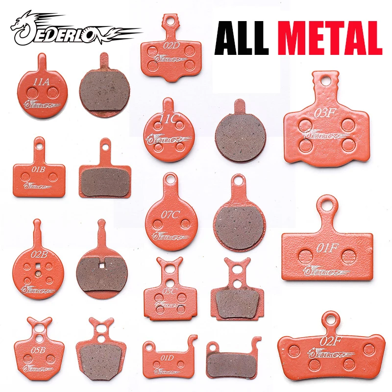 

JEDERLO All metal MTB Bicycle Disc Brake pads For Hayes TEKTRO ZOOM MAGURA FORMULA SHIMANO AVID Zoom