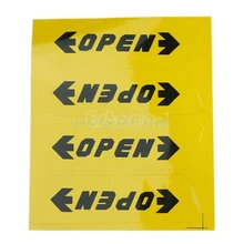 Convenient 4pcs Car Door OPEN Warning Safety Driving Decals Reflective Stickers T518