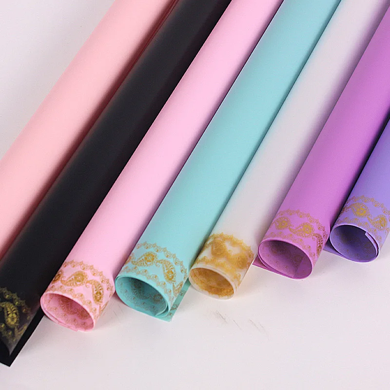 Lace Style Flower Waterproof Wrapping Paper Packaging Gift Wrapping