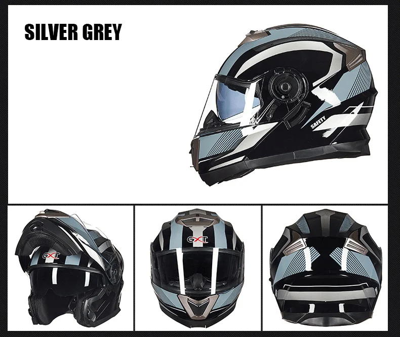 Мотоциклетный шлем флип-ап GXT 160 двойная линза анфас шлем Casco Racing Capacete Moto