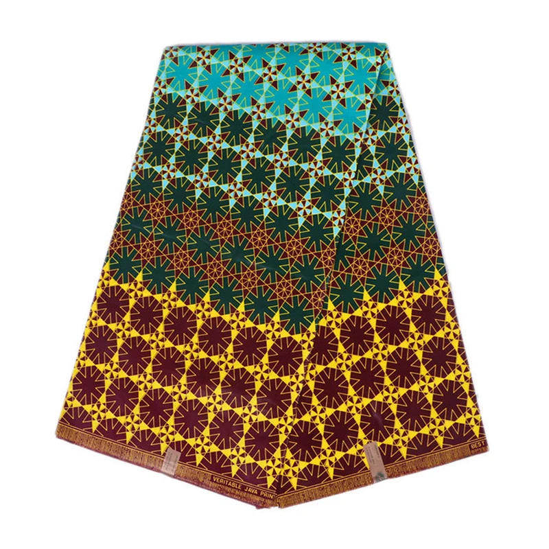 Хлопок Анкара Африканский принт батик ткань гарантированный настоящий голландский воск высокого качества швейный материал для женщин платье 6 ярдов