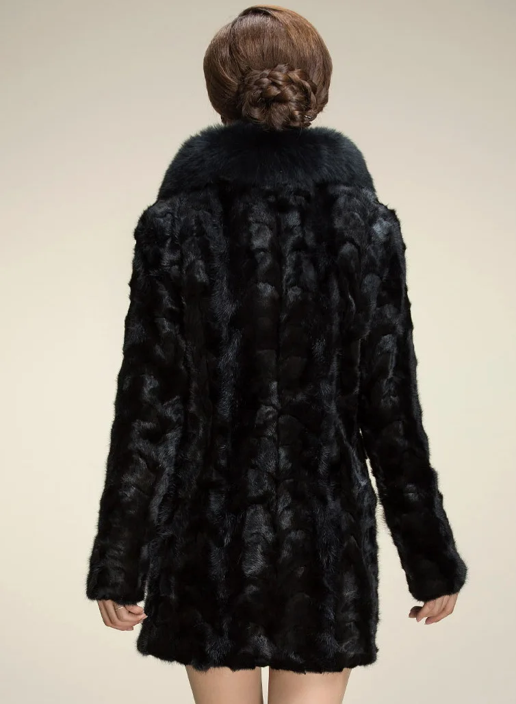 S-3XL Ladies Thick Long Fur Coat Winter Warm Plus Size Open Stitch Slim Plush Coat 2018 Women Faux Fur Neck Black Cardigan