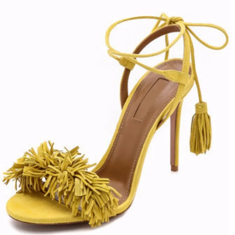 2015-sexy-Genuine-Leather-tassels-open-toe-ladies-sandals-Stilettos-high-heel-lace-up-woman-sandals