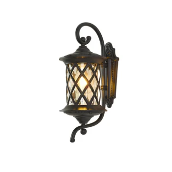 

European style outdoor durable wall lamp, Waterproof Wind resistant public decoration 110v 220v aluminium pineapple