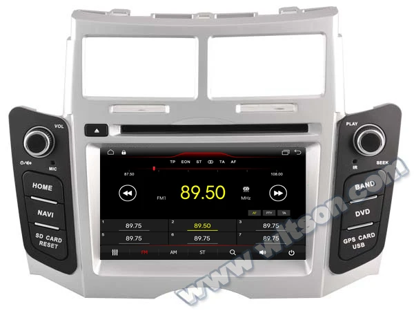 Top WITSON Android 9.1 GPS NAVIGATION DVD For TOYOTA YARIS car dvd player 1080P HD Mirror Link/TPMS/DVR/OBD/4G modem support 10