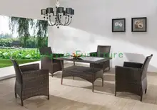 Outdoor new wicker dining furniture dining table chair
