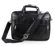 Genuine Leather Men Bag Vintage Men’s Briefcase Shoulder Bussiness Laptop Bag Men Messenger Mags men’s travel bags #MD-J7146