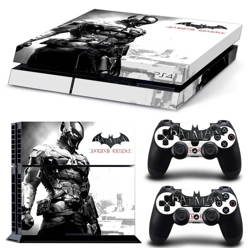 Наклейка с Бэтменом для PS4, чехол для консоли Playstaion 4, виниловые наклейки для управления кожей+ 2 шт., защитный геймпад - Цвет: 1